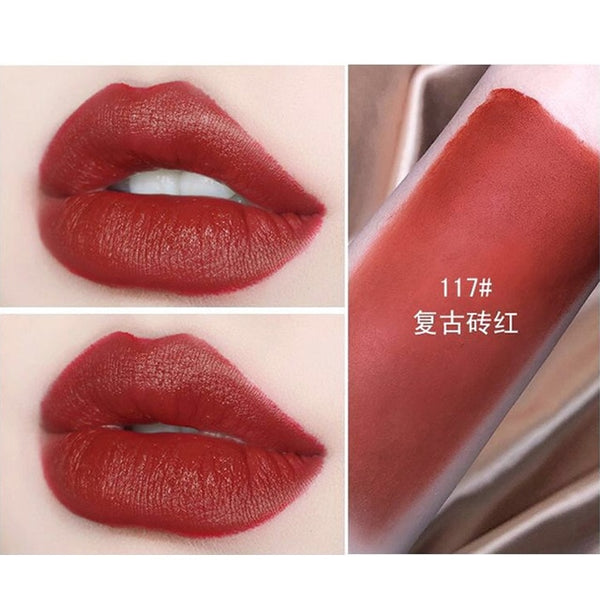 HOJO brand Brilliant Star Sky Ruby Lipstick with Mirror Waterproof and moisturizing matte face lip makeup
