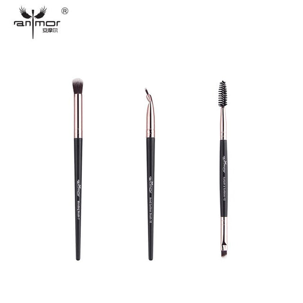 Juego de brochas de maquillaje Anmor, 3-12 unids/lote, brochas de maquillaje de cejas, pincel profesional para sombra de ojos