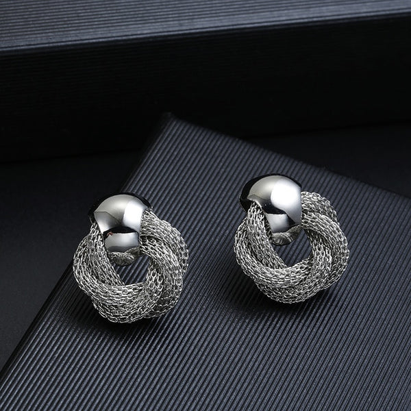 Hot Sale ZA Metal Maxi Statement Vintage Clip on Earrings Without Piercing for Women Fashion Earrings Party Gift Bijoux Jewelry
