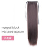 AISI BEAUTY Silky Straight Synthetic Clip in Drawstring Ponytail Hairpieces for Women Hair Extension High Temperature Fiber