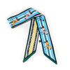 2019 beautiful Print Luxury Bag Strap Scarf Women Silk Scarf Fashion Head Scarf Headwear Long Scarves Bag Accessories Ribbon