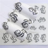 YZWLE 32 Styels Beauty DIY Black Lace Flower Sticker Nail Art Decals for Women Tips Water Transfer Accessory