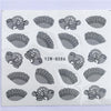 YZWLE 32 Styels Beauty DIY Black Lace Flower Sticker Nail Art Decals for Women Tips Water Transfer Accessory