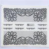 YZWLE 32 Styels Beauty DIY Black Lace Flower Sticker Nail Art Decals for Women Tips Water Transfer Accessory