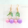 hot red Cherry earrings eardrop Sweet fruit fresh cherry eardrop female fashion youth beautiful girl students earrings for women