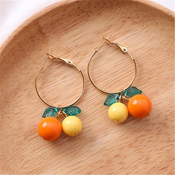 hot red Cherry earrings eardrop Sweet fruit fresh cherry eardrop female fashion youth beautiful girl students earrings for women