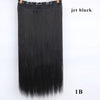 AISI BEAUTY Long Straight Clip in one Piece Synthetic Hair Extension 5 Clips False Blonde Hair Brown Black Hair Pieces for Women
