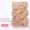AISI BEAUTY Long Straight Clip in one Piece Synthetic Hair Extension 5 Clips False Blonde Hair Brown Black Hair Pieces for Women
