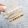 3pcs/set Pearl Metal Hair Clip Bobby Pin Barrette Hairpin Hair Accessories Beauty Styling Tools Hairpins Hairclip Women