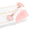 Portable Rose Quartz Facial Massage Crystal Stone Face Lift Jade Massager Roller Set Skin Care Wrinkle Removal Tool for Women