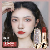 HOJO brand Brilliant Star Sky Ruby Lipstick with Mirror Waterproof and moisturizing matte face lip makeup