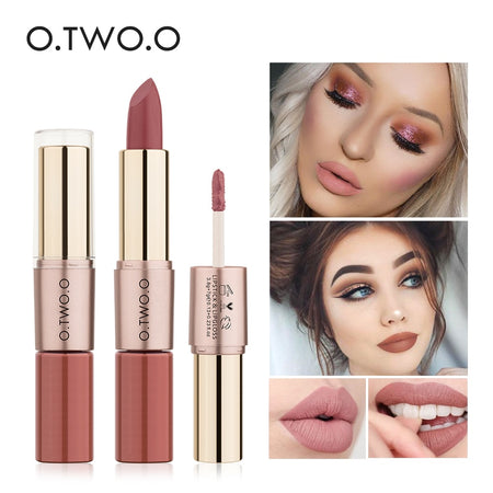 HOJO brand Brilliant Star Sky Ruby Lipstick with Mirror Waterproof and moisturizing matte face lip makeup