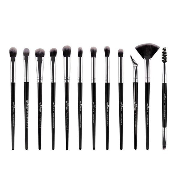 Juego de brochas de maquillaje Anmor, 3-12 unids/lote, brochas de maquillaje de cejas, pincel profesional para sombra de ojos