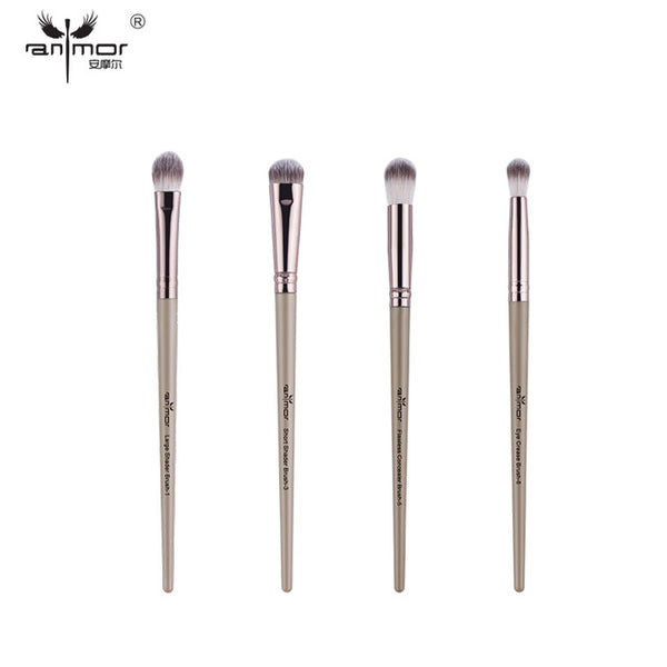 Juego de brochas de maquillaje Anmor, 3-12 unids/lote, brochas de maquillaje de cejas, pincel profesional para sombra de ojos
