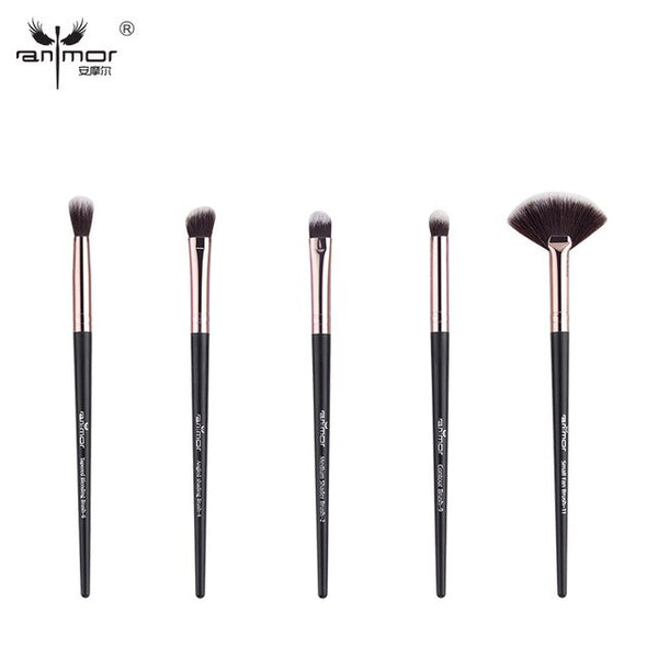 Juego de brochas de maquillaje Anmor, 3-12 unids/lote, brochas de maquillaje de cejas, pincel profesional para sombra de ojos