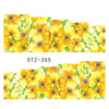 1 Sheet Water Transfer Women Full Cover Sticker Nail Art Decals Nail Art Beauty Purple Rose Decorations Polish Tips TRSTZ369-352