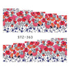 1 Sheet Water Transfer Women Full Cover Sticker Nail Art Decals Nail Art Beauty Purple Rose Decorations Polish Tips TRSTZ369-352