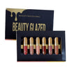 BEAUTY GLAZED Shimmer Matte Liquid Lipstick Lipgloss Sexy Lips Makeup Set Waterproof 6pcs/Set Glitter Lipstick Kit Cosmetics