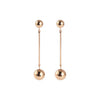 Personalized Punk  Fashion Round Ball Long Chain Dangle Jewelry Trendy Earrings For Women Beauty Decoration Statement Jewelry