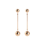Personalized Punk  Fashion Round Ball Long Chain Dangle Jewelry Trendy Earrings For Women Beauty Decoration Statement Jewelry
