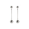 Personalized Punk  Fashion Round Ball Long Chain Dangle Jewelry Trendy Earrings For Women Beauty Decoration Statement Jewelry