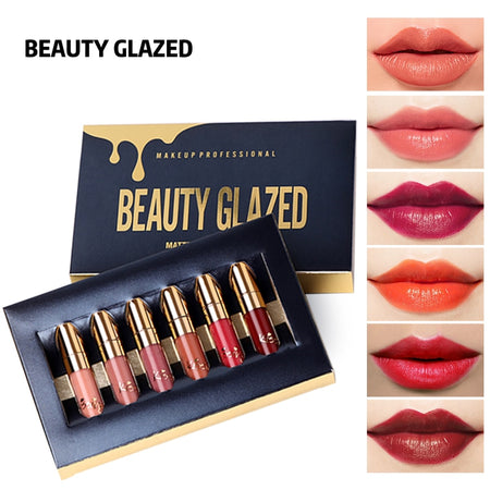 HOJO brand Brilliant Star Sky Ruby Lipstick with Mirror Waterproof and moisturizing matte face lip makeup
