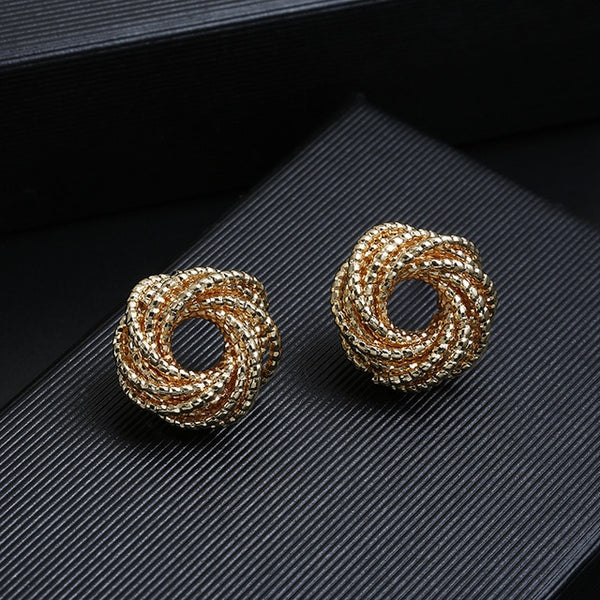 Hot Sale ZA Metal Maxi Statement Vintage Clip on Earrings Without Piercing  for Women Fashion Earrings Party Gift Bijoux Jewelry