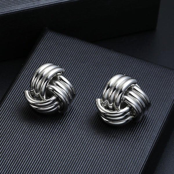 Hot Sale ZA Metal Maxi Statement Vintage Clip on Earrings Without Piercing  for Women Fashion Earrings Party Gift Bijoux Jewelry